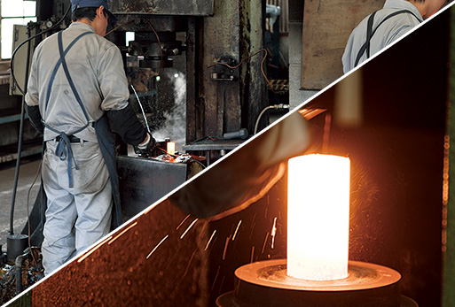 02 熱間鍛造/重油加熱